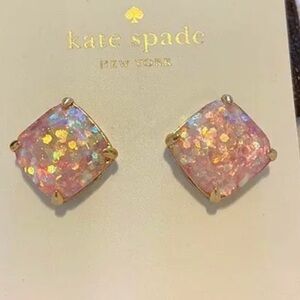 Kate Spade New York Square Stud Earrings. New color light pink